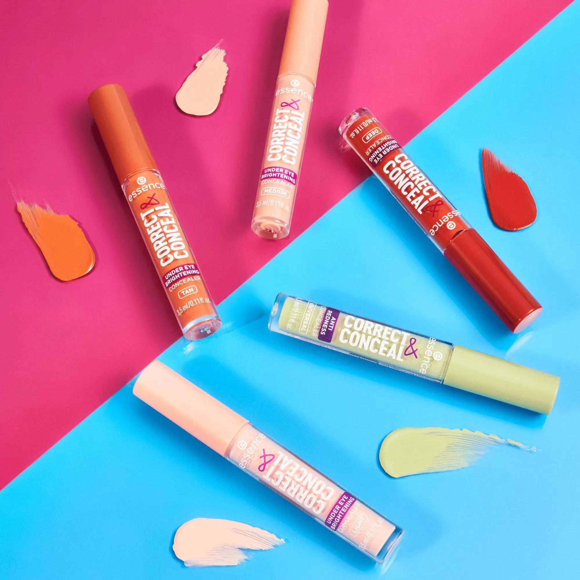 essence Correttori | CORRECT & CONCEAL correttore anti-rossore 100 - Universal