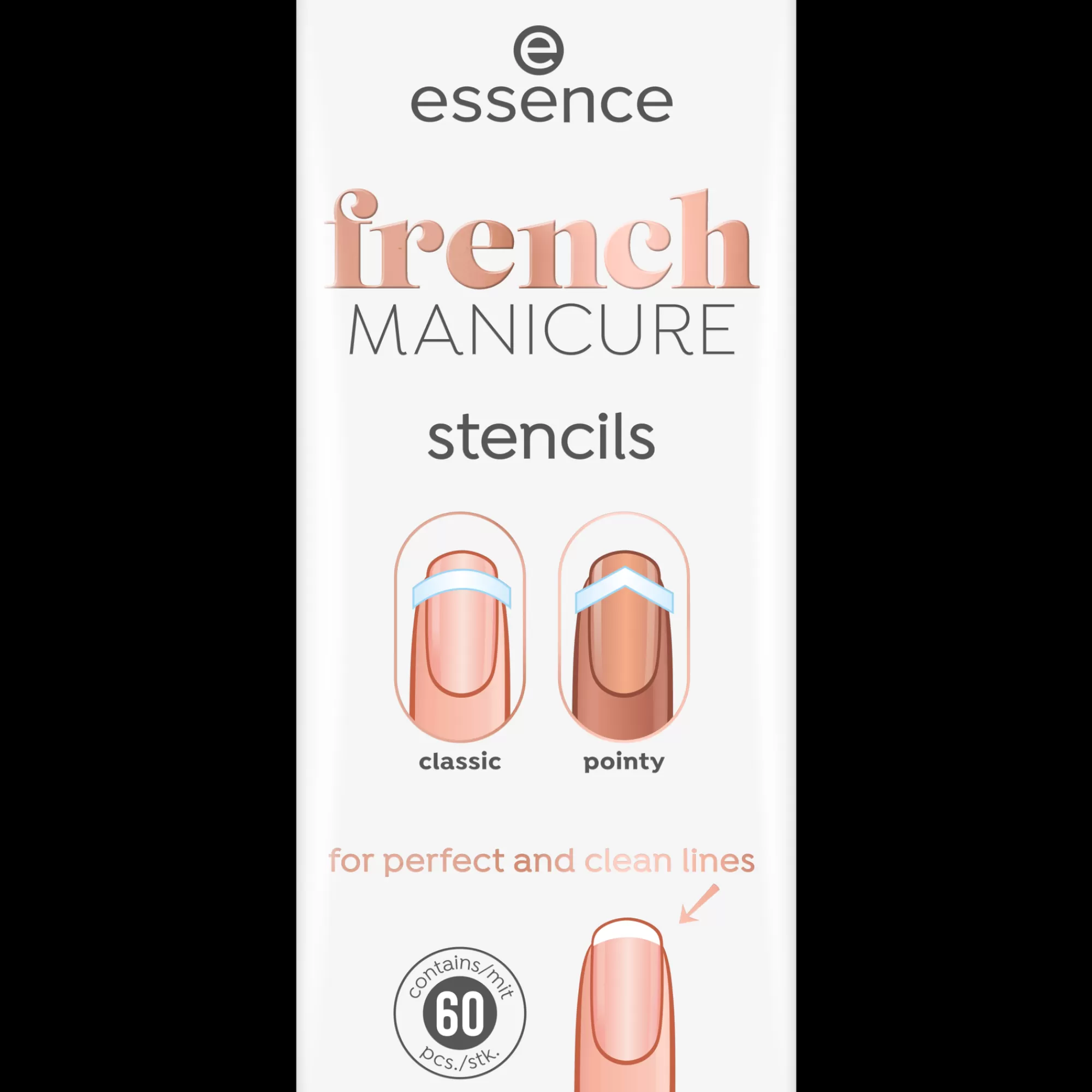 essence Nail Art | french MANICURE stencil