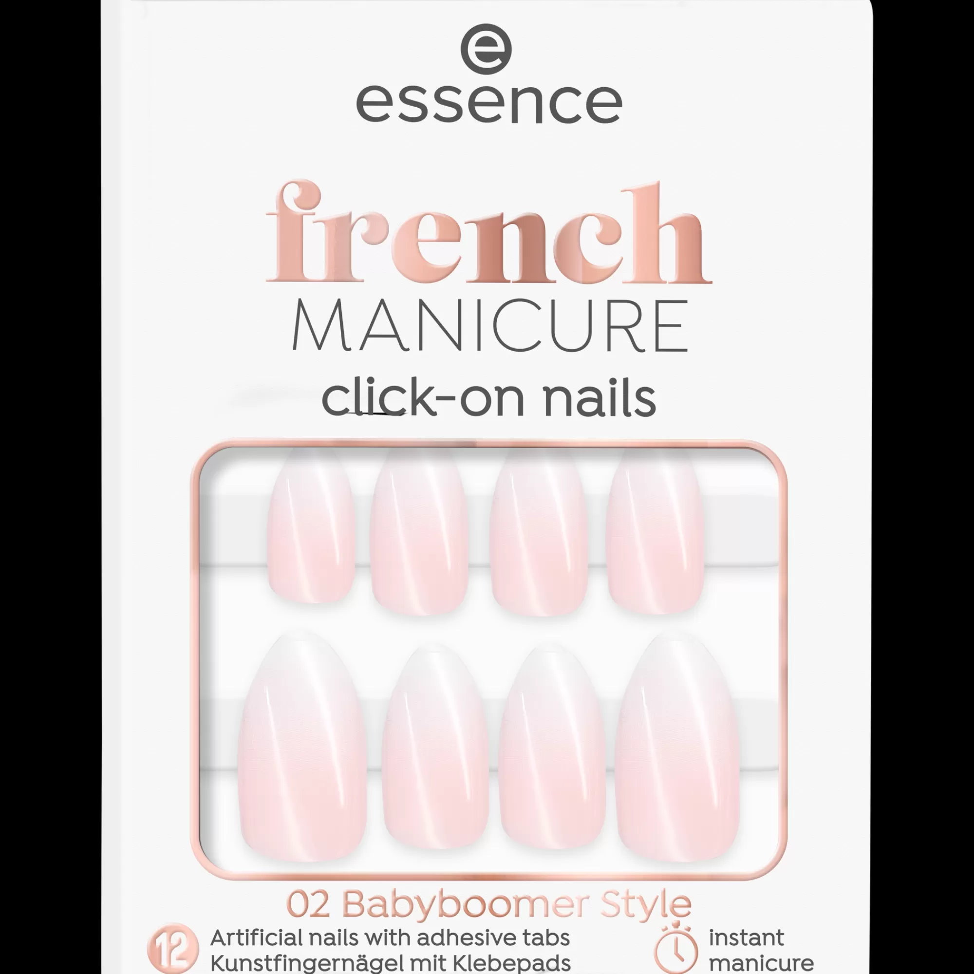 essence Nail Art | french MANICURE unghie finte 02 - Babyboomer Style