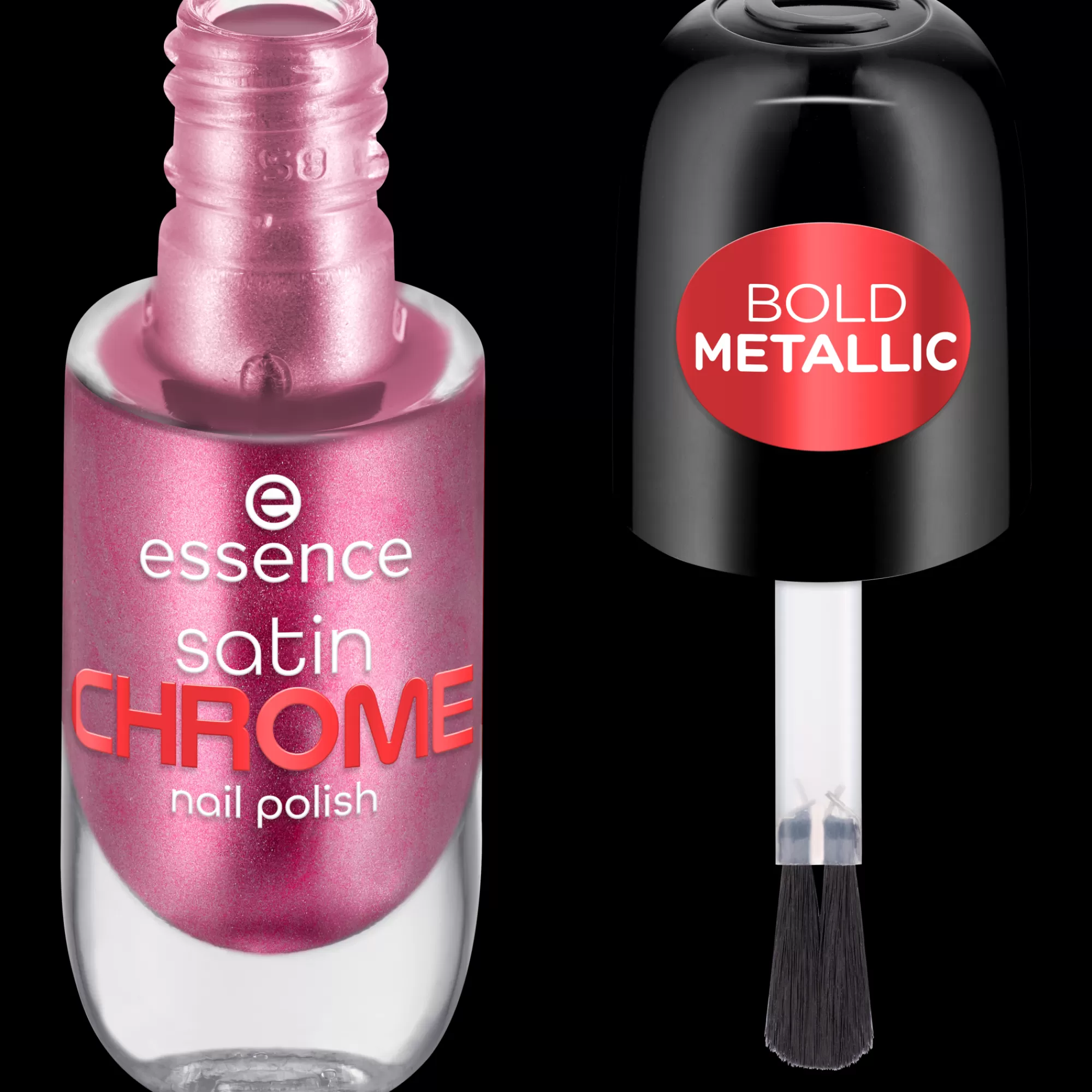 essence Smalti | satin CHROME smalto unghie 03 - Meta Maroon