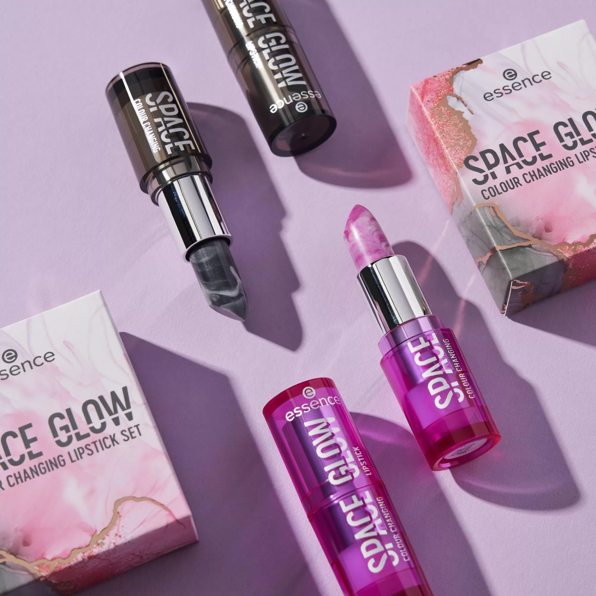 essence Trattamento Labbra | Rossetti | Set rossetti Color Changing SPACE GLOW