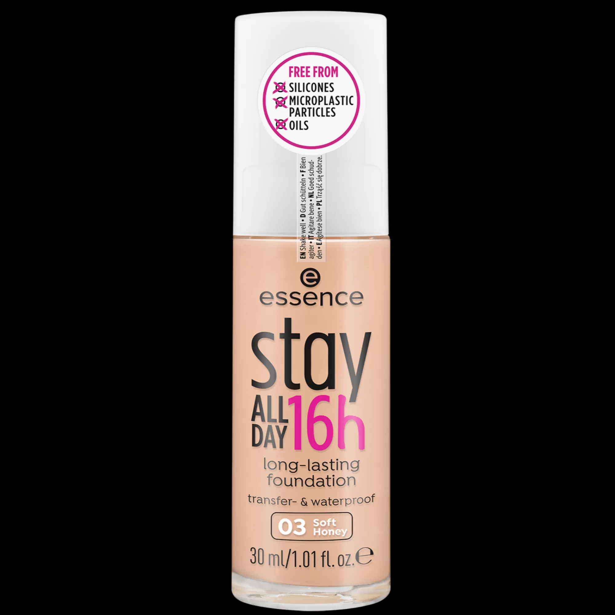 essence Fondotinta | stay ALL DAY 16h long-lasting fondotinta viso 03 - Soft Honey